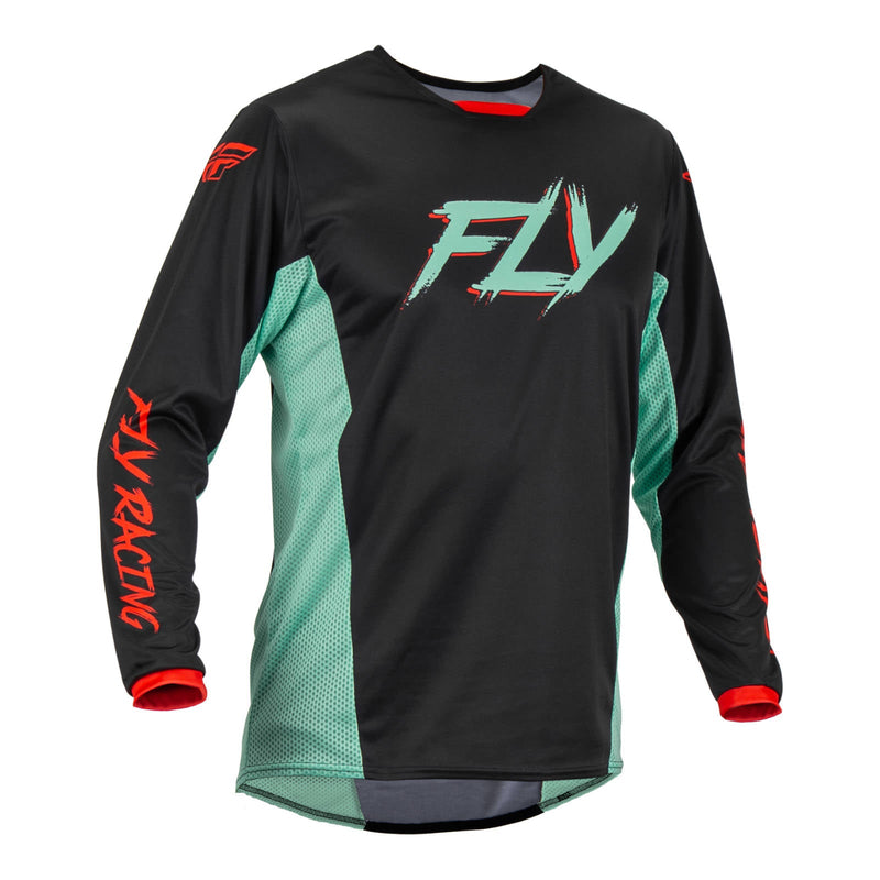 Fly Racing 2023 Kinetic Se Rave Jersey Black mint red Large