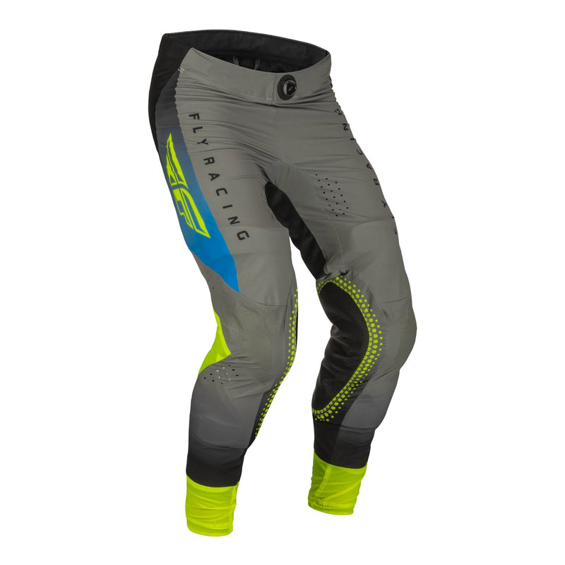 Fly Racing 2023 Youth Lite Pants Grey blue hi-vis Size 26