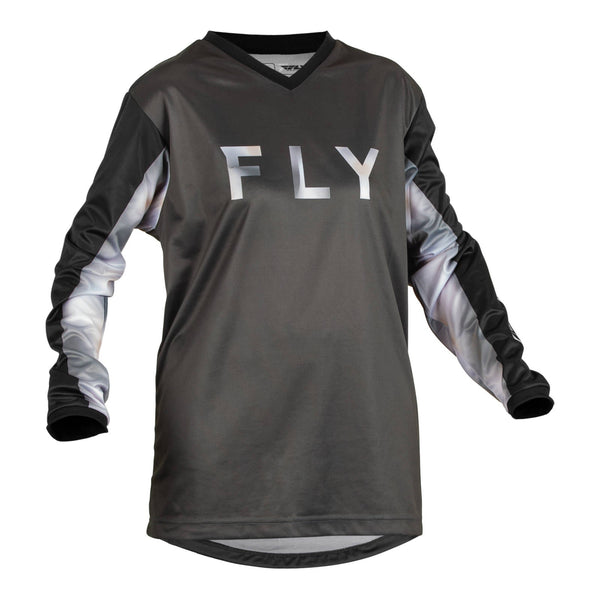 Fly Racing 2023 Womens F-16 Jersey Black Grey Large