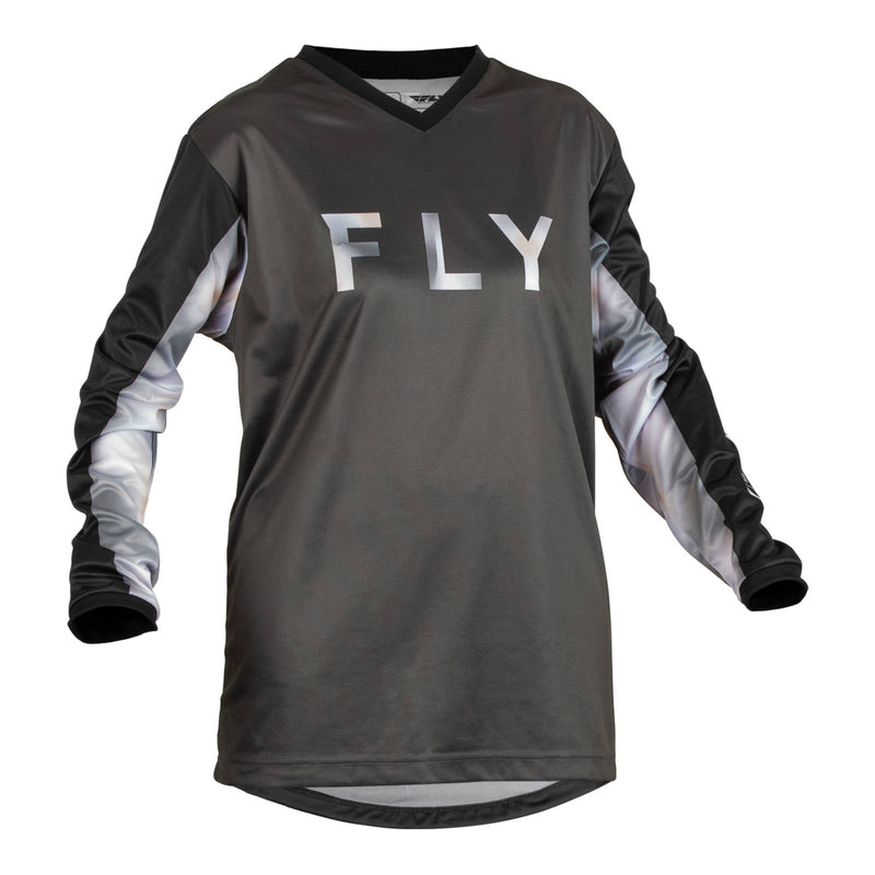 Fly Racing 2023 Womens F-16 Jersey Black Grey Small