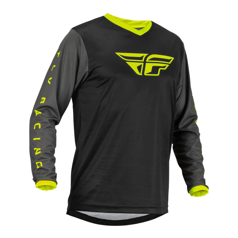 Fly Racing 2023 F-16 Jersey Black Grey hi-vis Medium