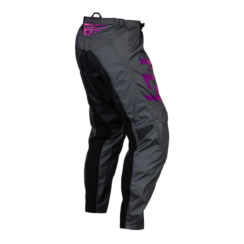 Fly Racing 2024 Youth F-16 Pants - Grey / Charcoal / Pink Size 22