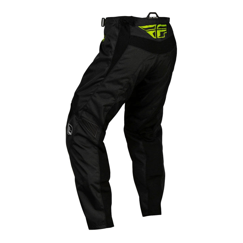 Fly Racing 2024 Youth F-16 Pants - Black / Neon Green / Light Grey Size 24