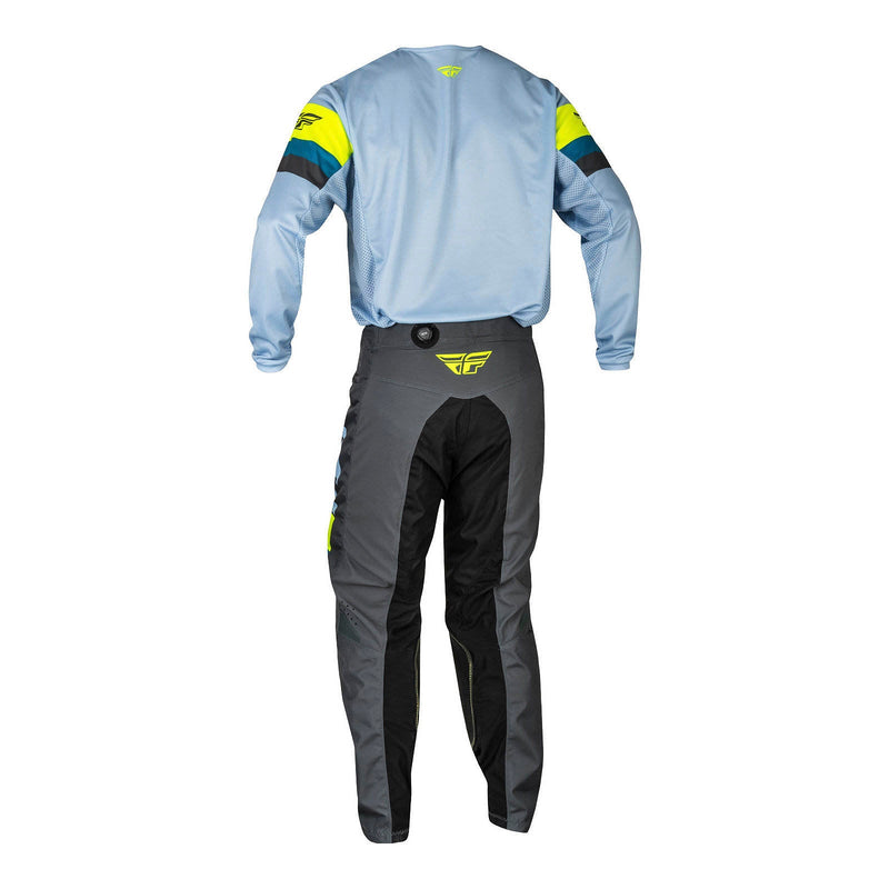 Fly Racing 2024 Kinetic Prix Pants - Ice Grey / Charcoal / Hi-Vis Size 34