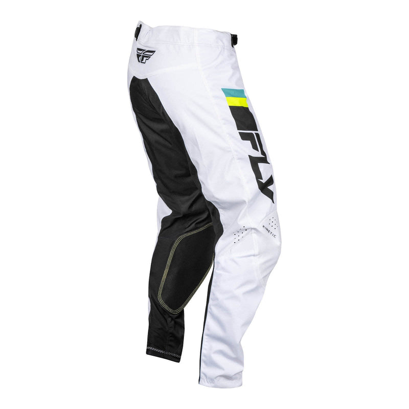 Fly Racing 2024 Kinetic Prix Pants - White / Black / Hi-Vis Size 38