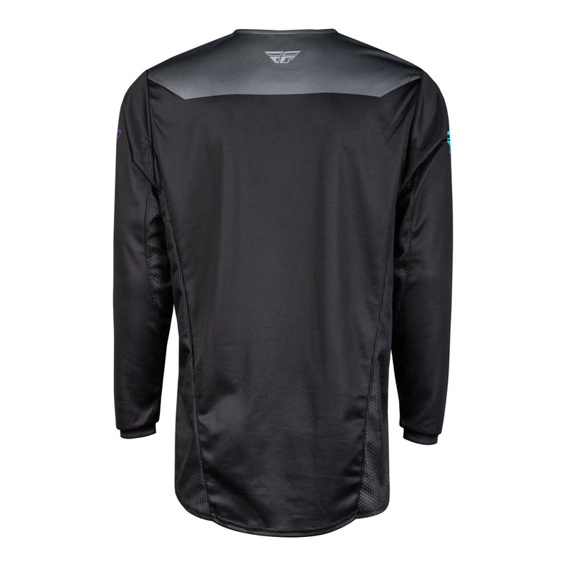 Fly Racing 2024 Kinetic Reload Jersey - Charcoal / Black / Blue Iridium Size XL