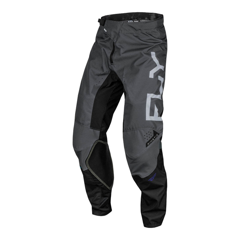 Fly Racing 2024 Kinetic Pants - Charcoal / Black / Blue Iridium Size 28