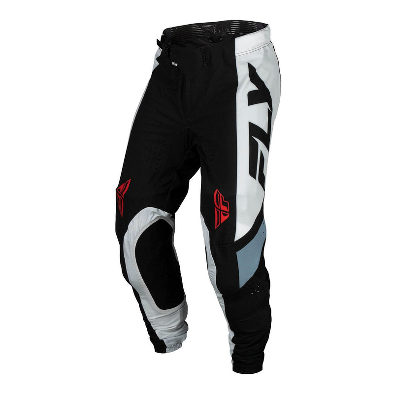 Fly Racing 2024 Lite Pants - Black / White / Denim Grey Size 32