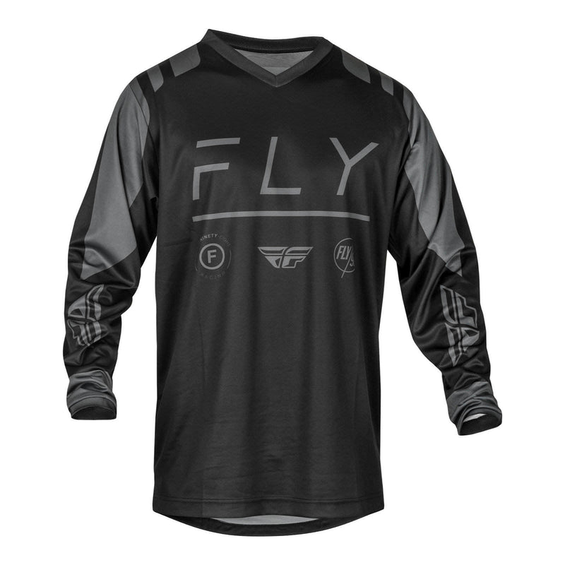 Fly Racing 2024 F-16 Jersey - Black / Charcoal Size 5XL