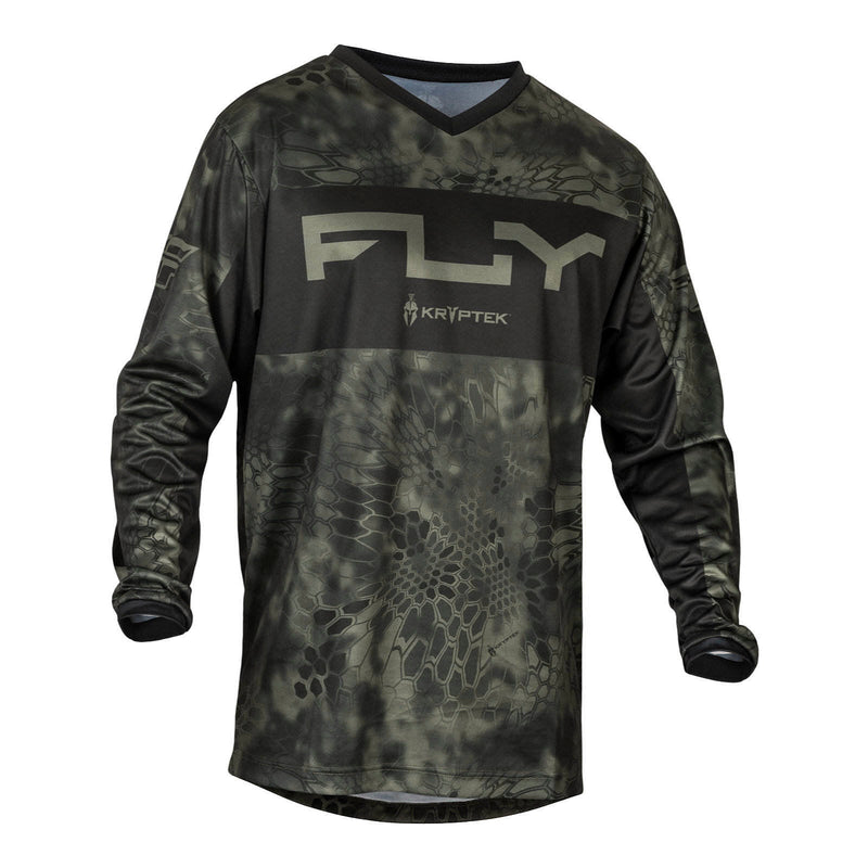 Fly Racing 2024 F-16 S.E. Kryptek Jersey - Moss Grey / Black Size 5XL