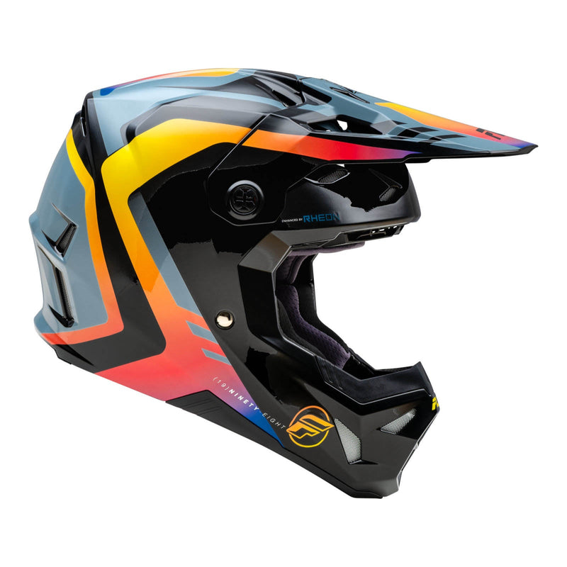 Fly Racing 2024 Formula CP Krypton Helmet - Grey/Black/Electric Fade Size Medium 58cm