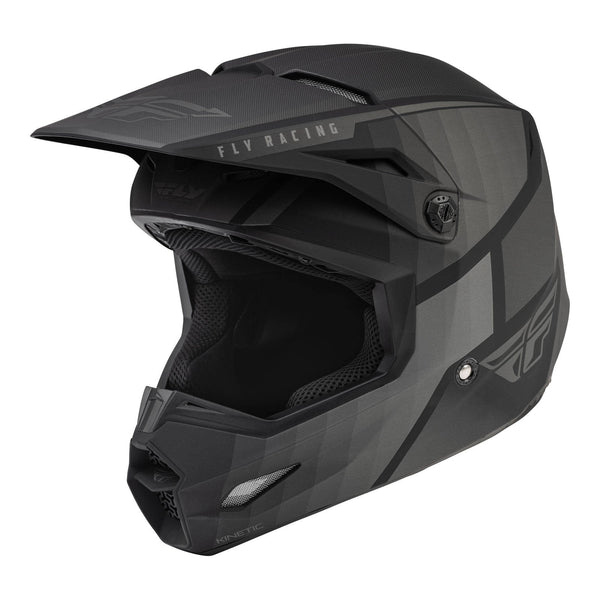 Fly Racing 2023 Kinetic Drift Youth Helmet Black charcoal Youth Medium