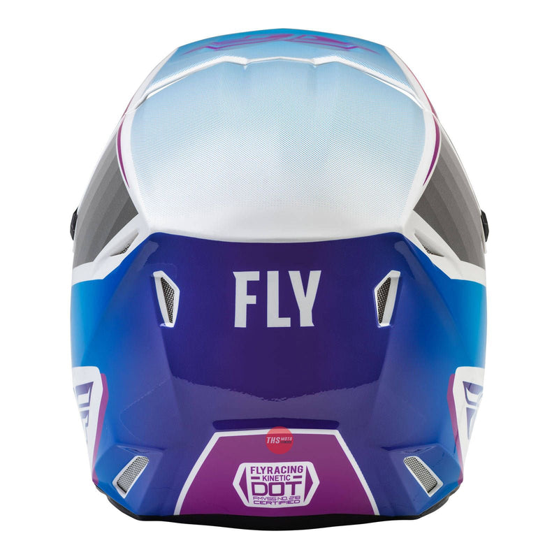 Fly Racing 2022 Kinetic Drift Helmet Pink White Blue Size 2XL 63 64