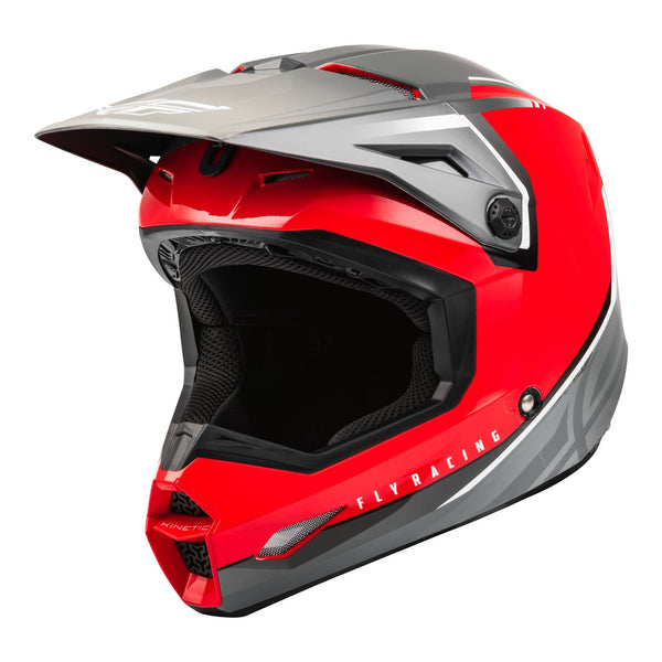 Fly Racing 2023 Kinetic Vision Helmet Red Grey Large 59cm 60cm