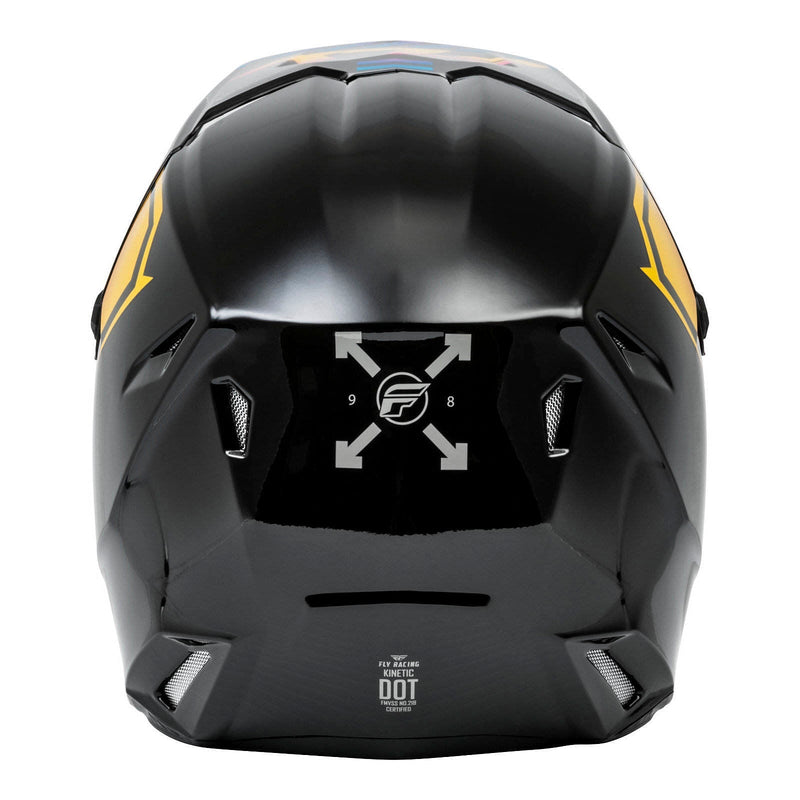 Fly Racing 2024 Kinetic Menace Helmet - Black / Sunrise Size 2XL 64cm