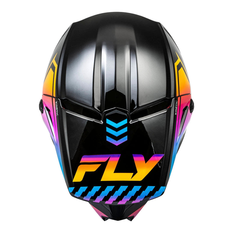 Fly Racing 2024 Kinetic Menace Helmet - Black / Sunrise Size Large 60cm