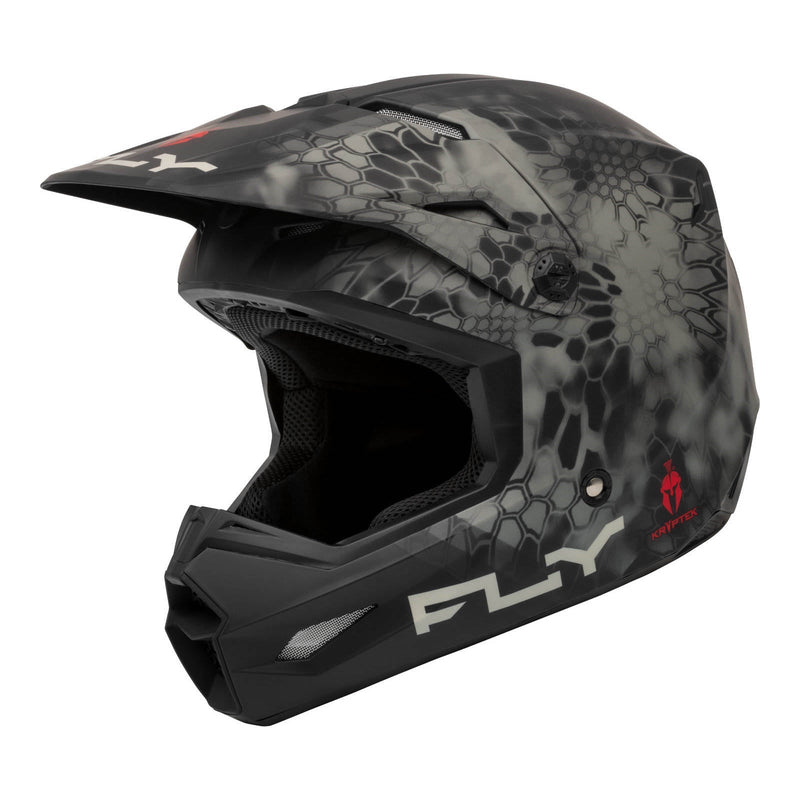 Fly Racing 2024 Kinetic S.E. Kryptek Helmet - Matte Moss Grey / Black Size XL 62cm