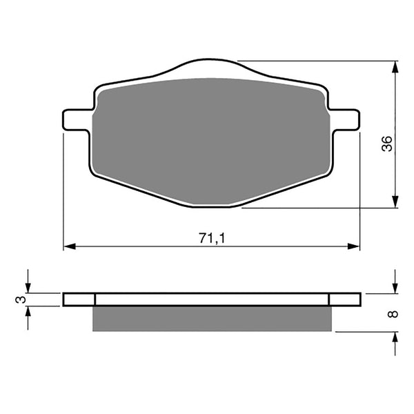 Goldfren Brake Pads Sintered Sports GF018 - S3 ( PH31 )