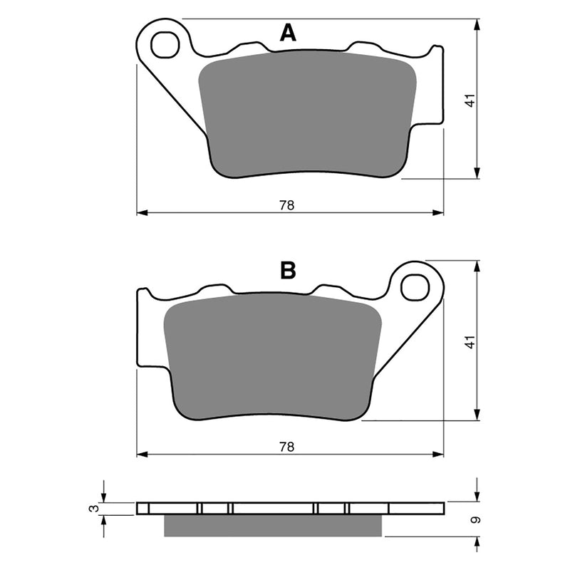 Goldfren Brake Pads Offroad Racing GF023 - K5 ( PR166 )