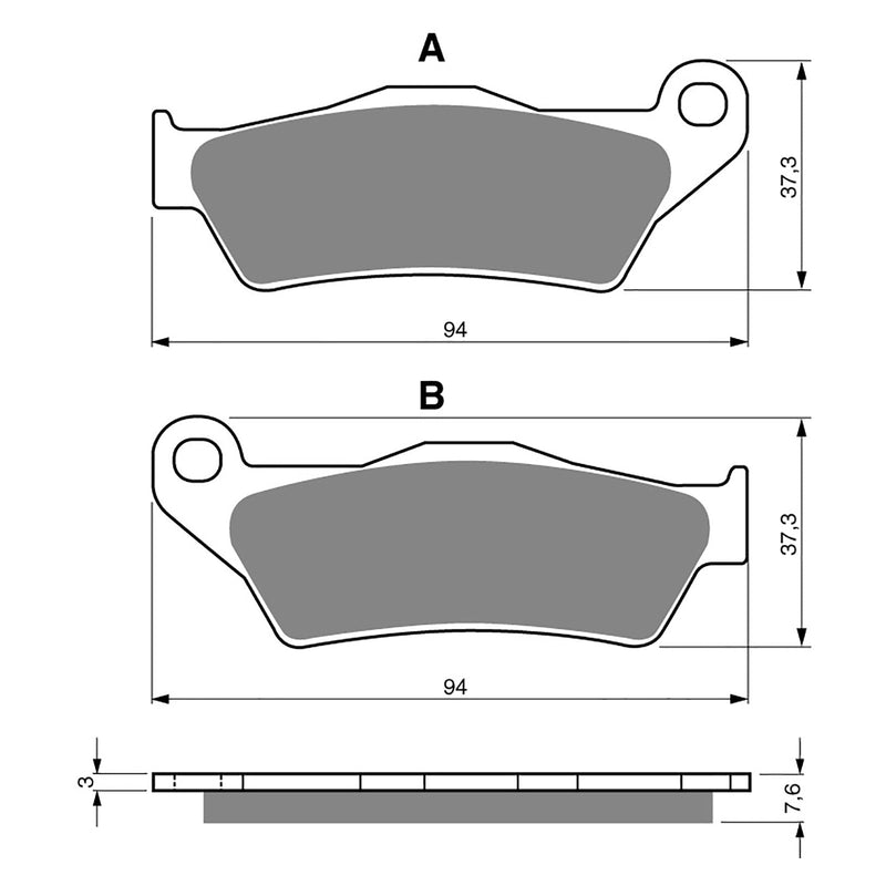 Goldfren Brake Pads Sintered Sports GF031 - S3 ( PH114 )