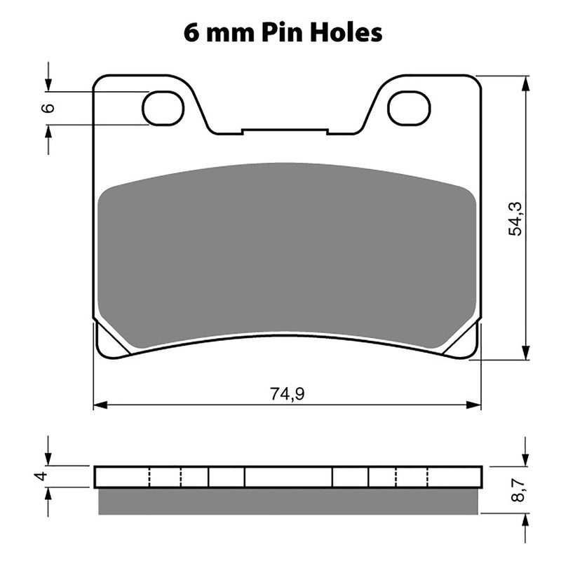 Goldfren Brake Pads Sintered Sports GF045 - S3 ( PH116 )