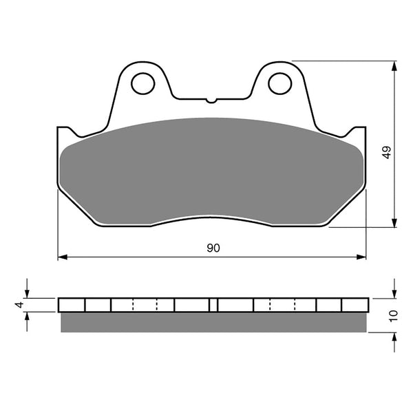 Goldfren Brake Pads Sintered Sports GF050 - S3 ( PH17 / PH19