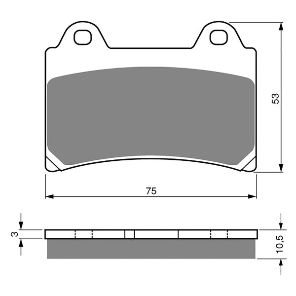 Goldfren Brake Pads Sintered Sports GF073 - S3 ( PH39 )