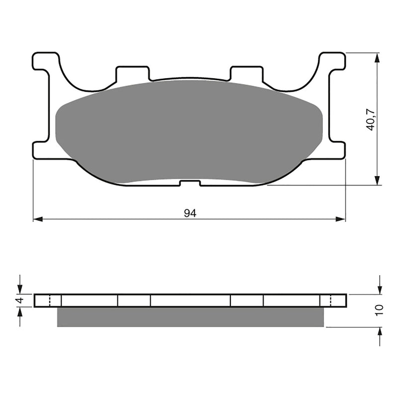 Goldfren Brake Pads Sintered Sports GF099 - S3 ( PH155 )