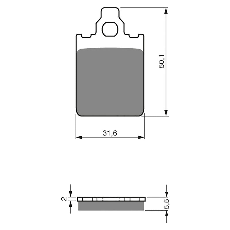 Goldfren Brake Pads Sintered Sports GF118 - S3 ( PH176 )