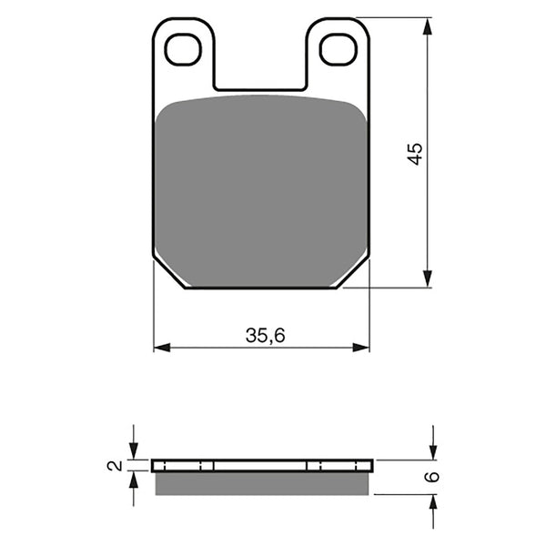 Goldfren Brake Pads Sintered Sports GF121 - S3 ( PH88 )