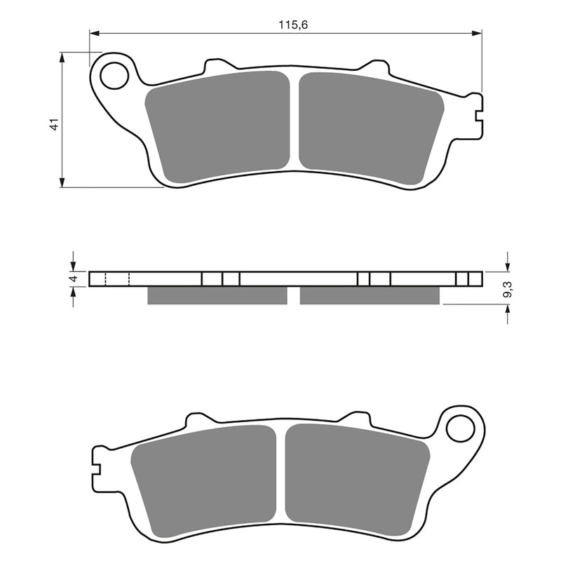 Goldfren Brake Pads Sintered Sports GF135 - S3 ( PH266 )