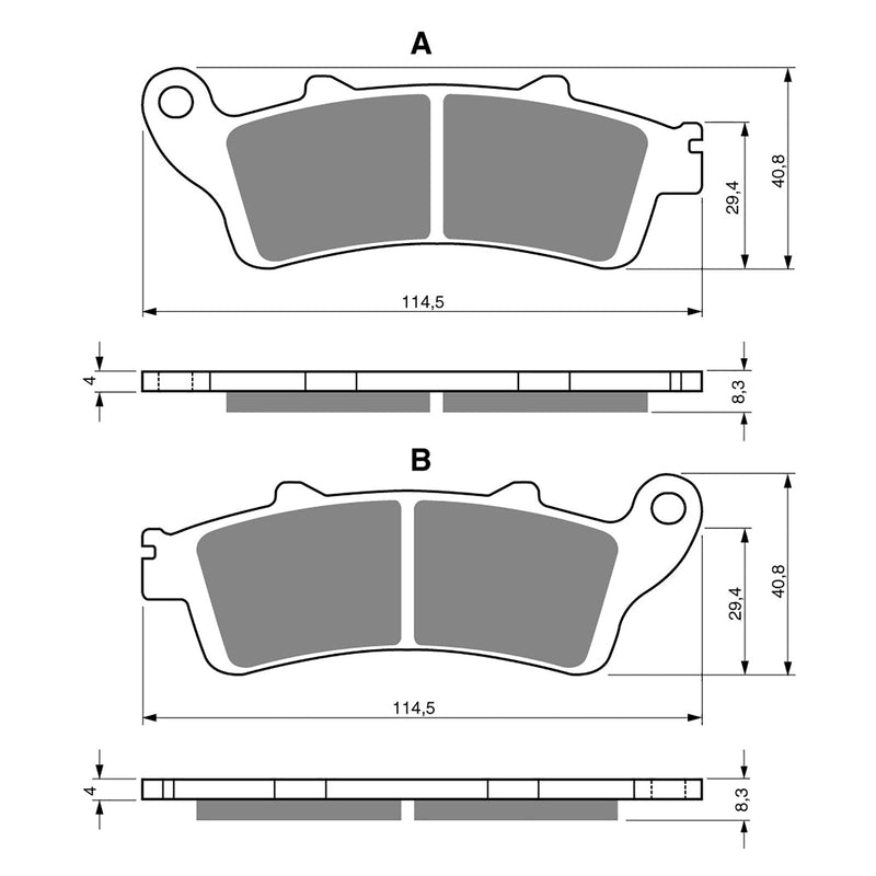 Goldfren Brake Pads Sintered Sports GF178 - S3 ( PH247 )