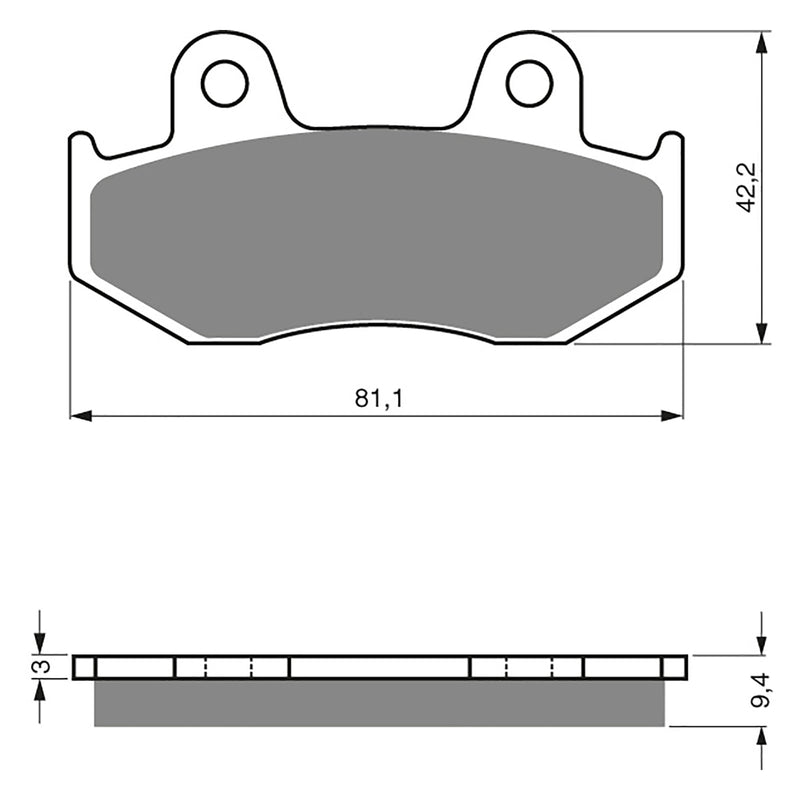 Goldfren Brake Pads Offroad Racing GF188 - K5 ( PR295 )