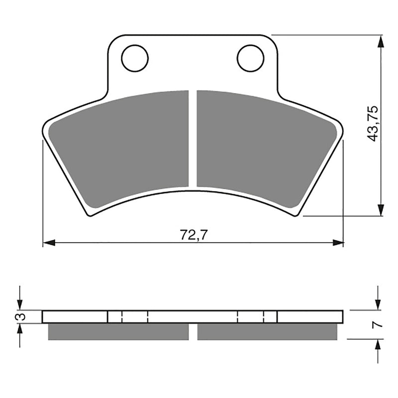 Goldfren Brake Pads Offroad Racing GF216 - K5 ( PR201 )