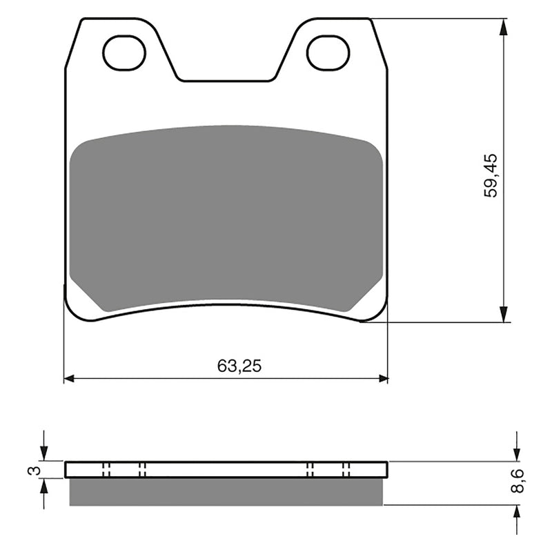 Goldfren Brake Pads Sintered Sports GF222 - S3 ( PH308 )