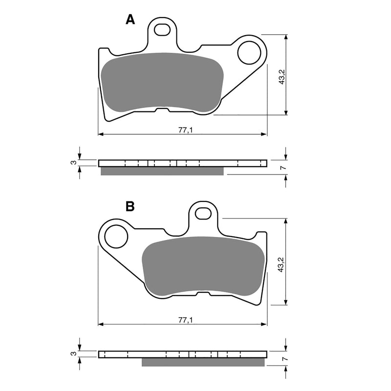 Goldfren Brake Pads Sintered Sports GF224 - S3 ( PH300 )