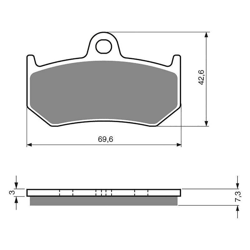 Goldfren Brake Pads Sintered Sports GF235 - S3 ( PH298 )