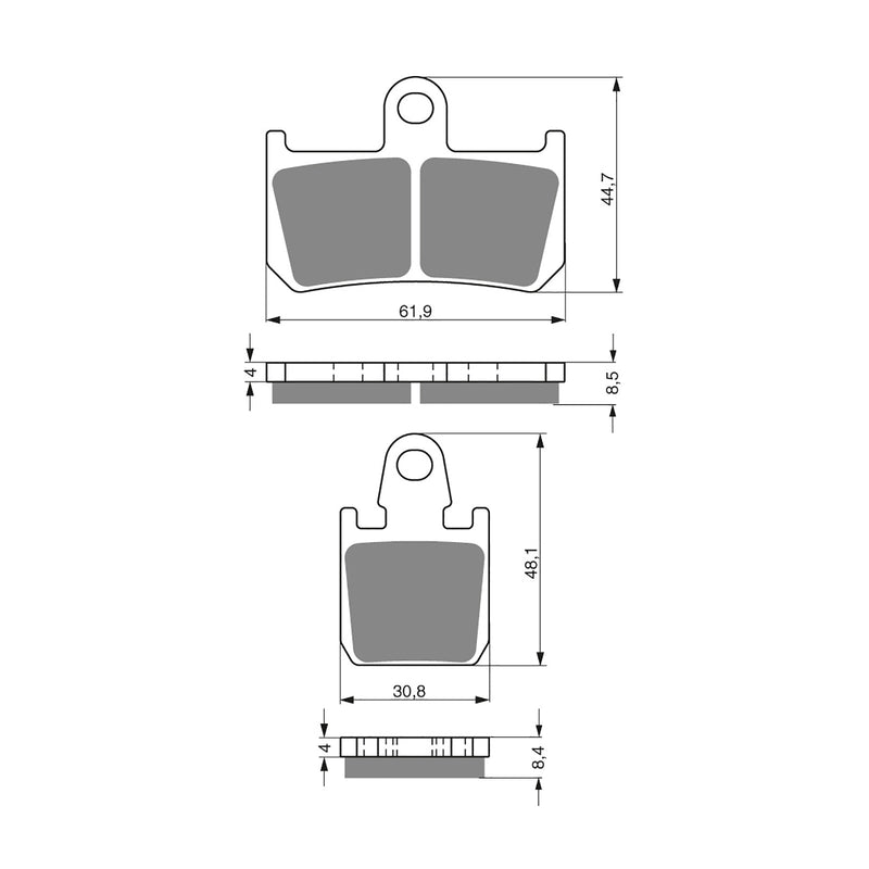 Goldfren Brake Pads Sintered Sports GF246 - S3 ( PH384 )