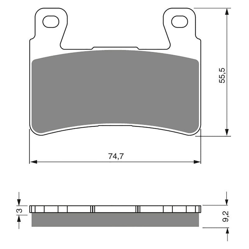 Goldfren Brake Pads Sint Sprts GF279 - S3 ( PH273 Hd Only)