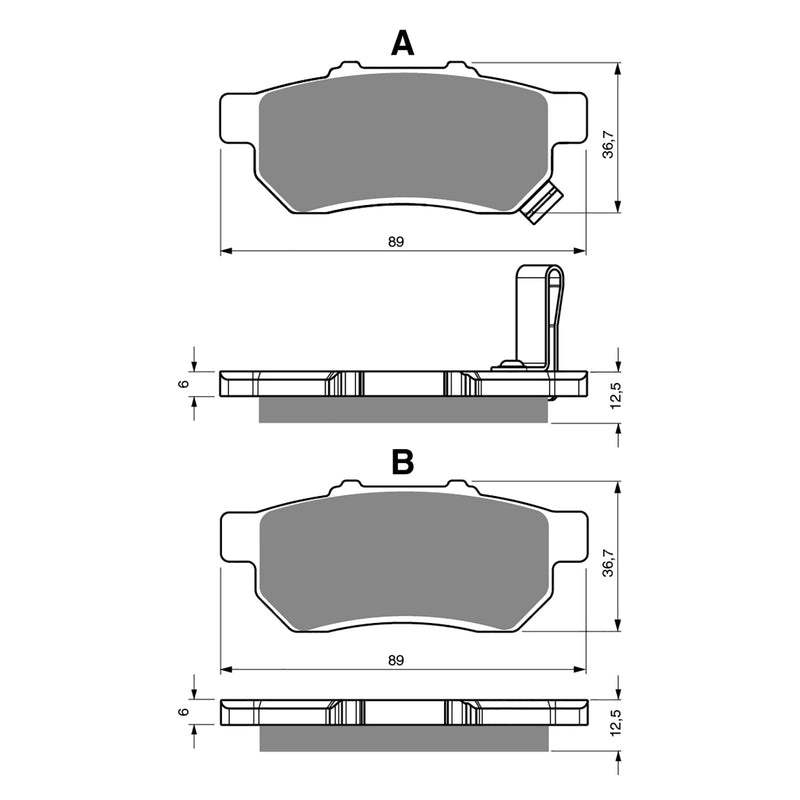 Goldfren Brake Pads Offroad Racing GF341 - K5 ( PR412 )