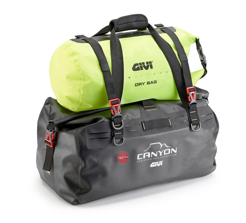 Givi Cylindrical Bag Roll Top Waterproof 18LT Fluro Yellow T520