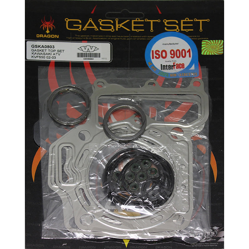 Whites Gasket Set Top Kawasaki KVF650 Prairie 02-09