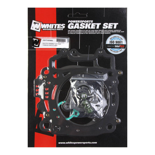 Whites Motorcycle Parts Gasket Kit Top Yamaha Wr yz 450F