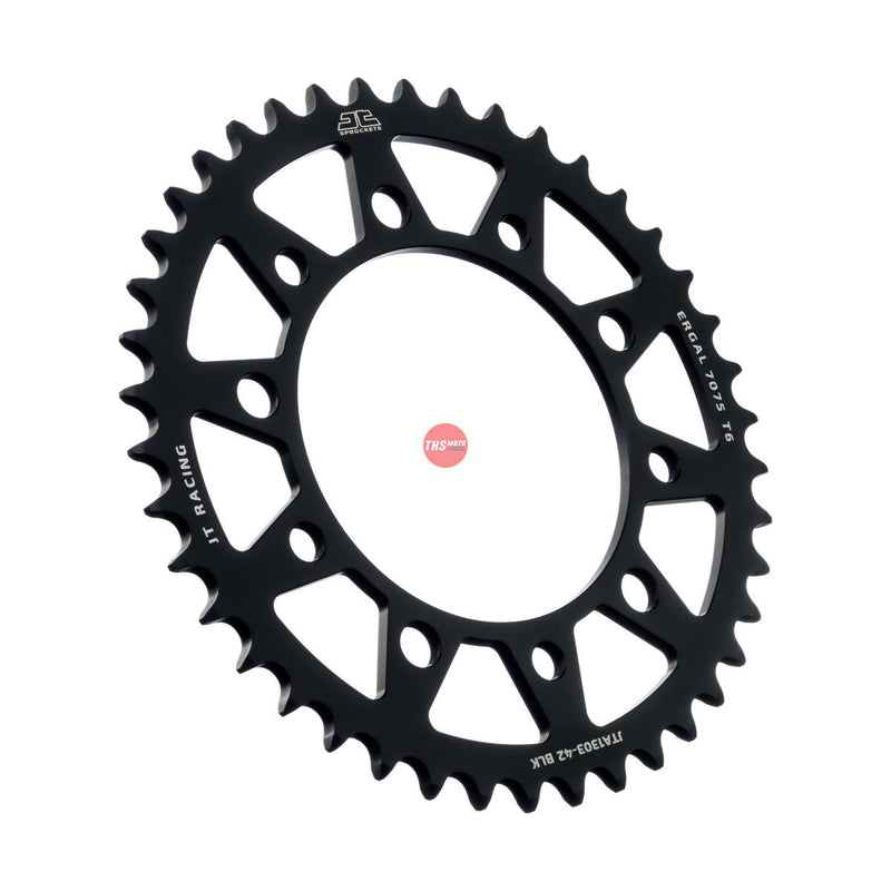 JT Aluminium Black 42 Tooth Rear Motorcycle Sprocket JTA1303.42BLK