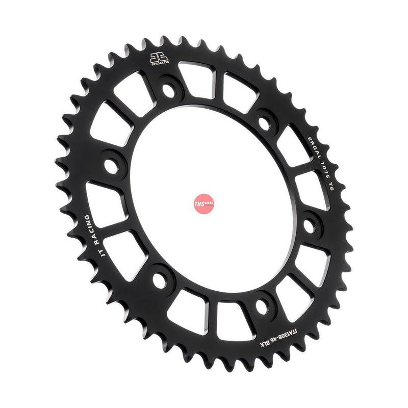 JT Aluminium Black 46 Tooth Rear Motorcycle Sprocket JTA1308.46BLK