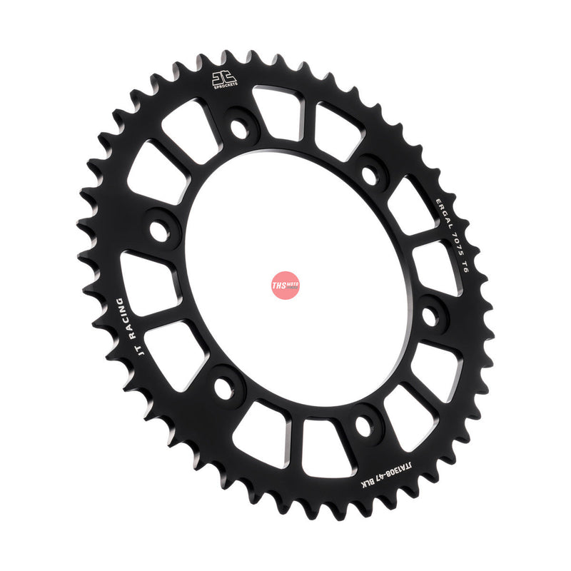 JT Aluminium Black 47 Tooth Rear Motorcycle Sprocket JTA1308.47BLK