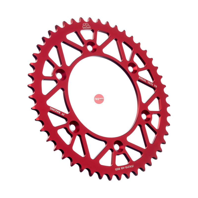 JT Aluminium Red 48 Tooth Rear Motorcycle Sprocket JTA210.48RED