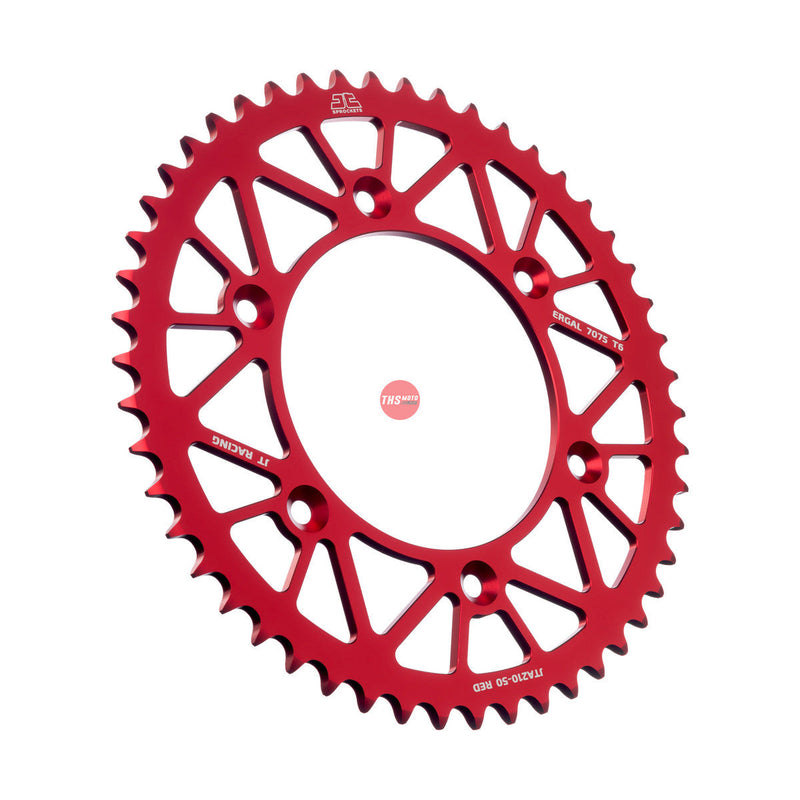 JT Aluminium Red 50 Tooth Rear Motorcycle Sprocket JTA210.50RED