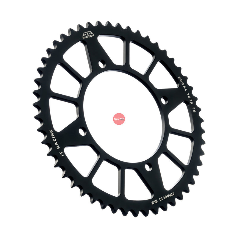 JT Aluminium Black 51 Tooth Rear Motorcycle Sprocket JTA461.51BLK