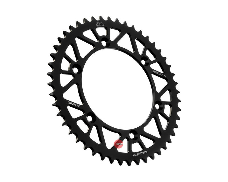 JT Aluminium Black 48 Tooth Rear Motorcycle Sprocket JTA822.48BLK